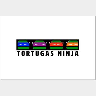 Ninja Turtles en Español Posters and Art